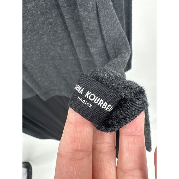 Ionna Kourbela Basics Charcoal Gray Hi-lo tunic Athen Greece Size Small - Picture 3 of 5